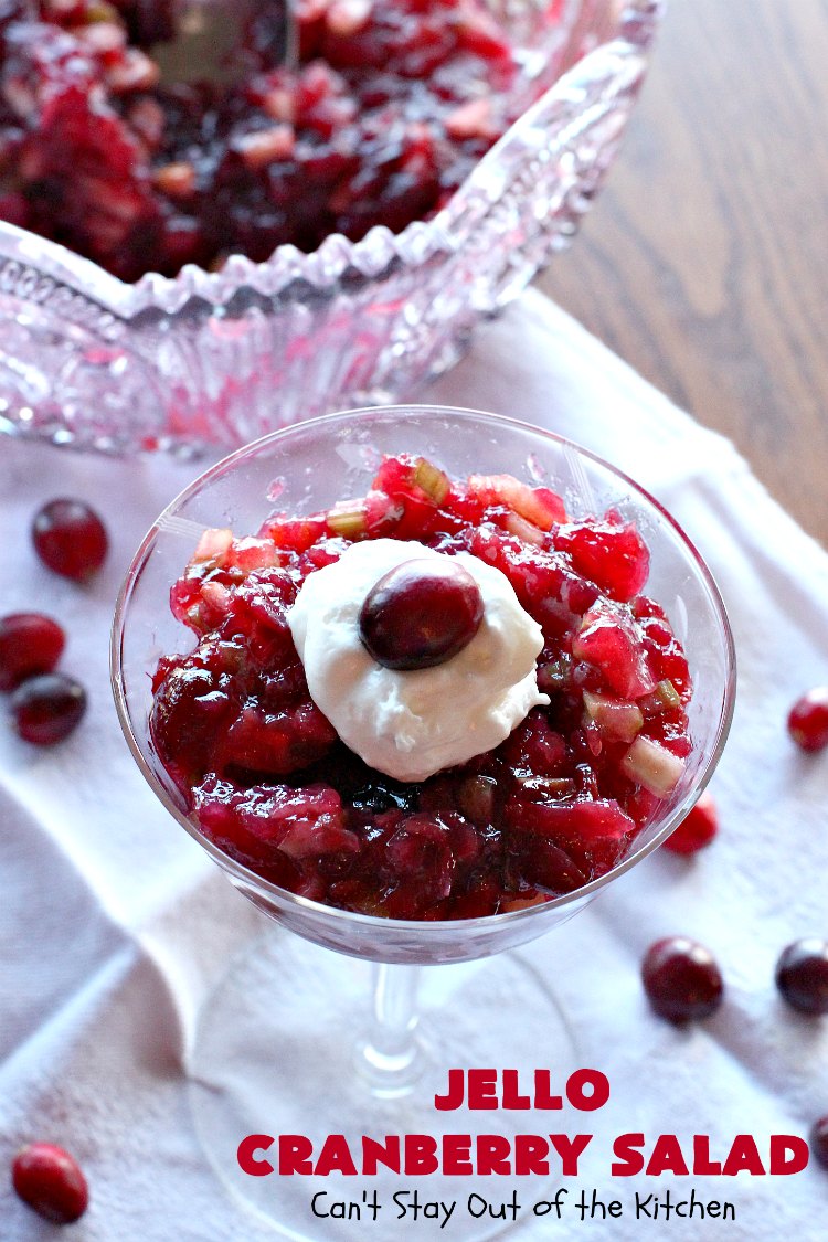 Jello Cranberry Salad Can't Stay Out of the Kitchen
