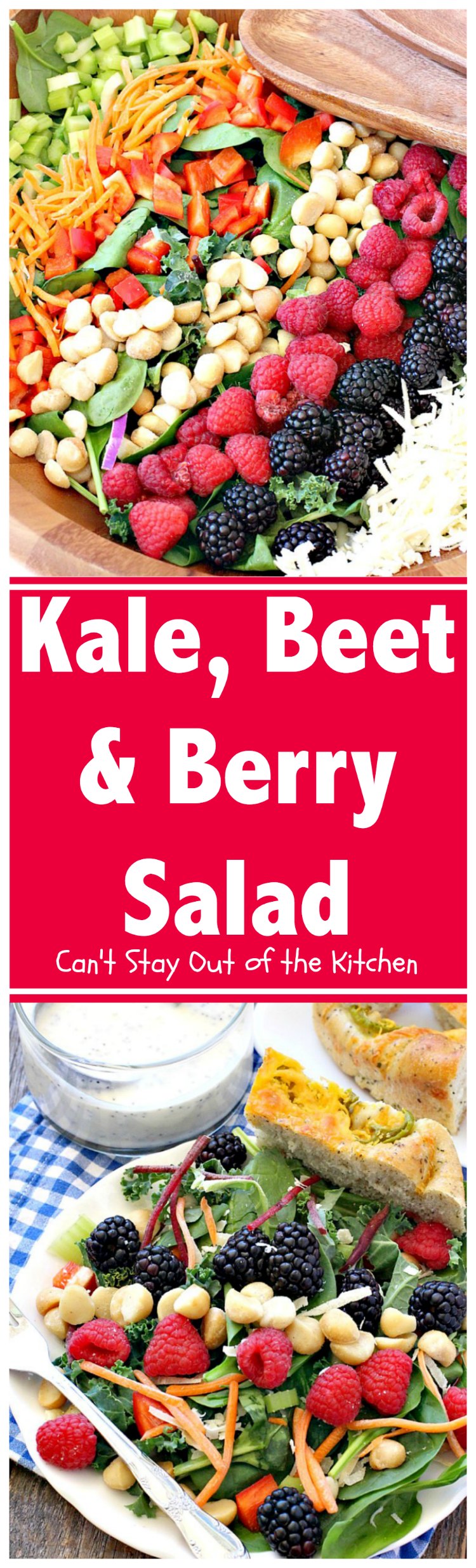 Kale, Beet and Berry Salad | Can't Stay Out of the KitchenKale, Beet and Berry Salad | Can't Stay Out of the Kitchen