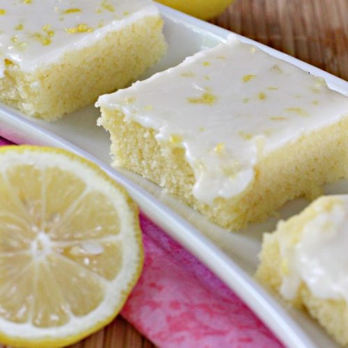 Lemon Blondies | Can't Stay Out of the Kitchen