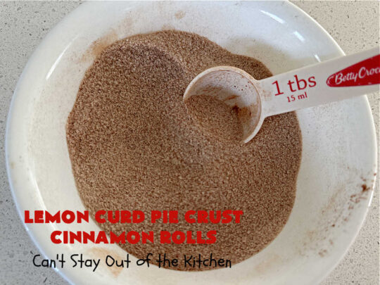 Lemon Curd Pie Crust Cinnamon Rolls | Can't Stay Out of the Kitchen | these delicious #CinnamonRolls use only #5Ingredients including #PieCrust! Lusciously #lemon-flavored, they will certainly whet your appetite for any family #breakfast. These are easy to whip up & scrumptious to the taste buds. Great for a #holiday #breakfast or #brunch. #LemonCurd #cinnamon #PieCrustCinnamonRolls #LemonCurdPieCrustCinnamonRolls