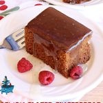 Lemon-Glazed Gingerbread | Can't Stay Out of the Kitchen | this delectable #gingerbread is served with a #LemonGlaze dolloped over top. One whiff of this #dessert #baking in your oven will have you swooning! Excellent #dessert for any occasion including #FallBaking, #Christmas #holidays or anytime you want a #GingerbreadDessert! #LemonGlazedGingerbread