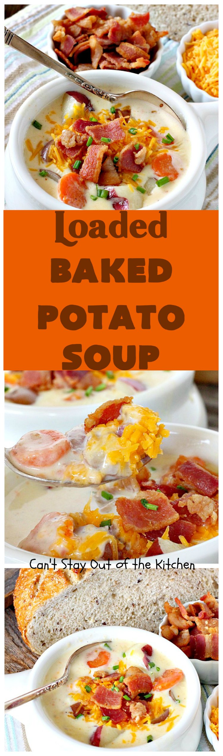 Loaded Baked Potato Soup | Can't Stay Out of the Kitchen