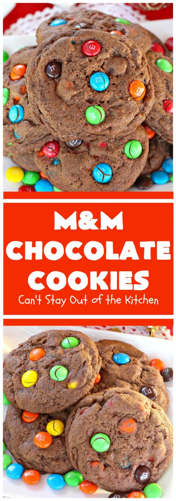 M&M Chocolate Cookies – Can't Stay Out of the Kitchen