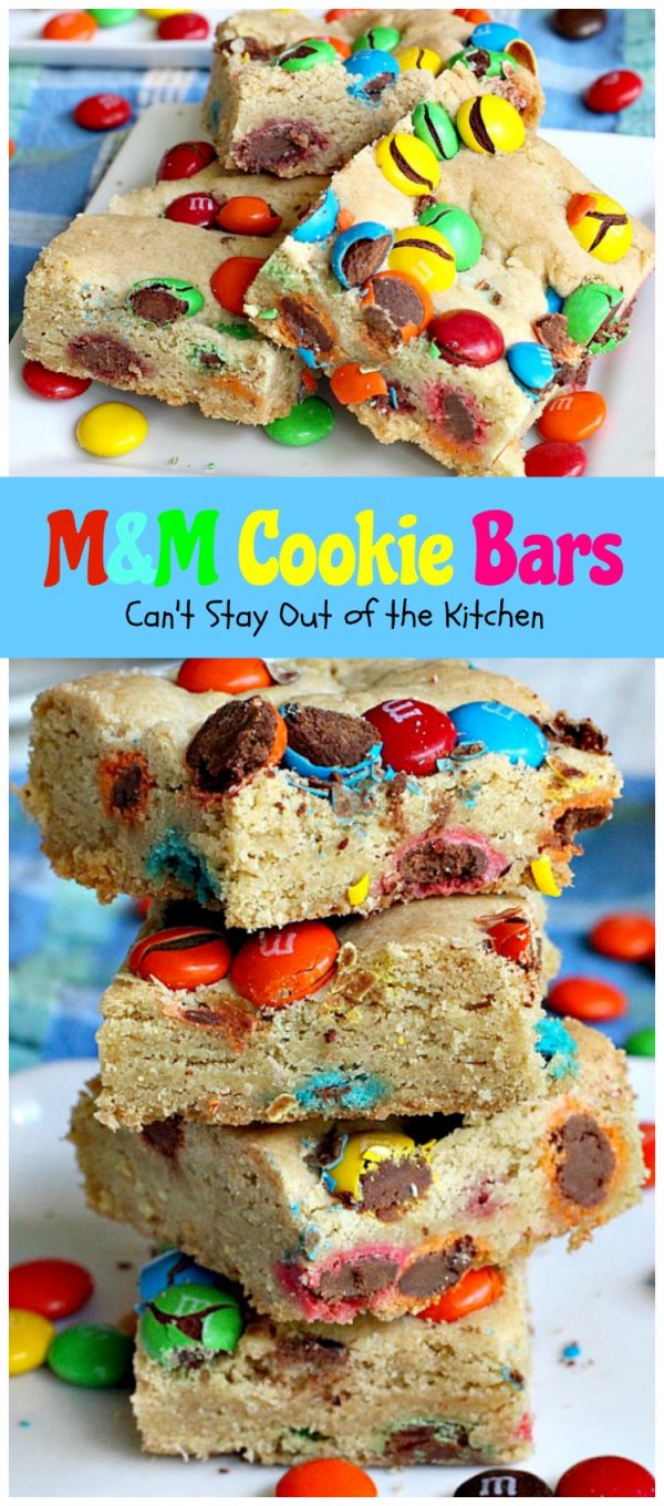 M&M Cookie Bars – Can't Stay Out of the Kitchen