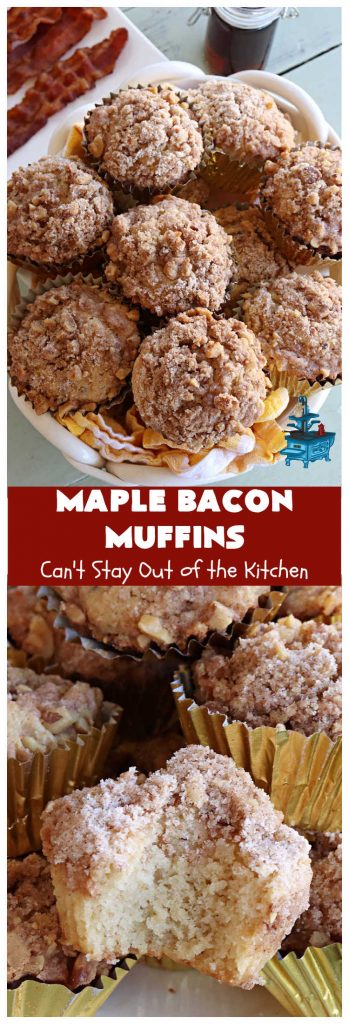 Maple Bacon Muffins | Can't Stay Out of the Kitchen