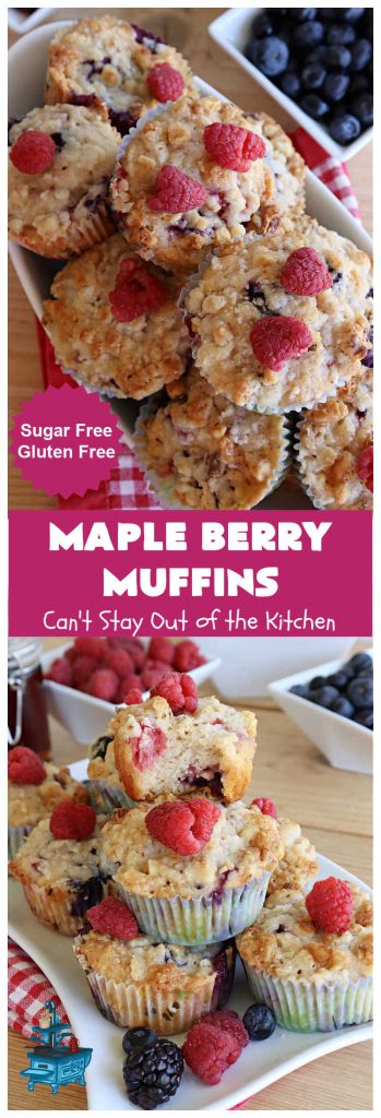 Maple Berry Muffins | Can't Stay Out of the Kitchen