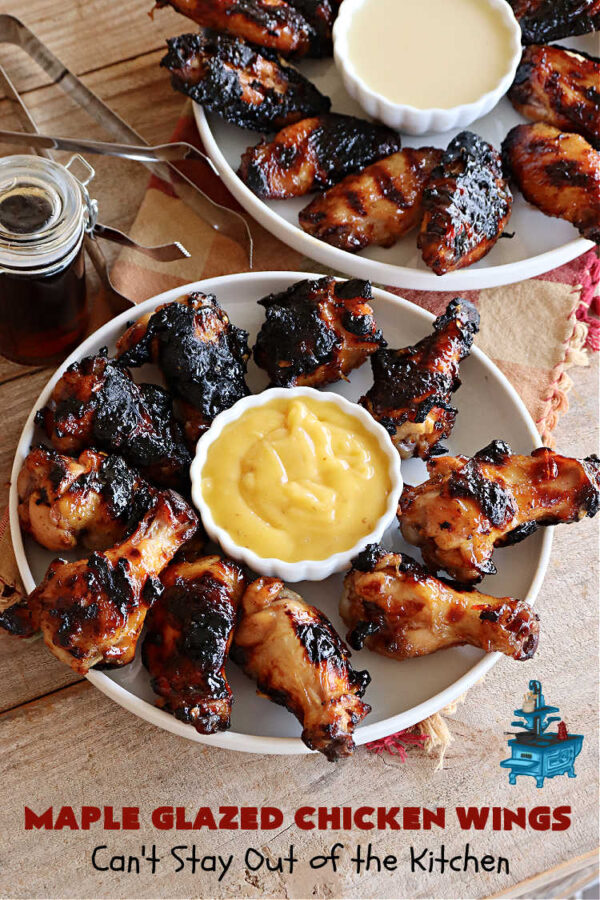 Maple Glazed Chicken Wings Can't Stay Out of the Kitchen
