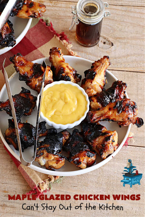 Maple Glazed Chicken Wings Can't Stay Out of the Kitchen