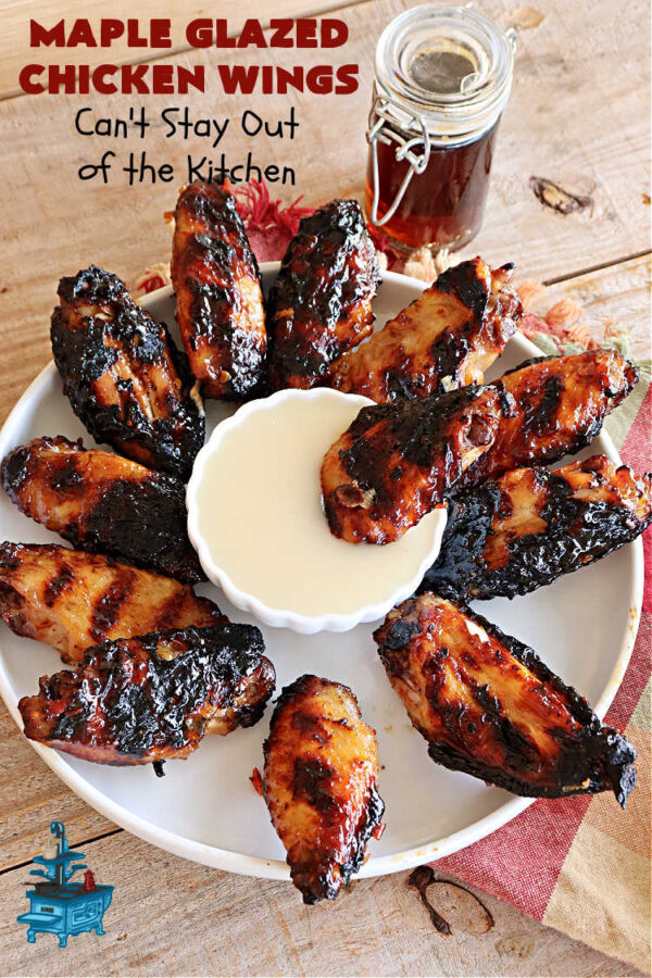 Maple Glazed Chicken Wings Can't Stay Out of the Kitchen