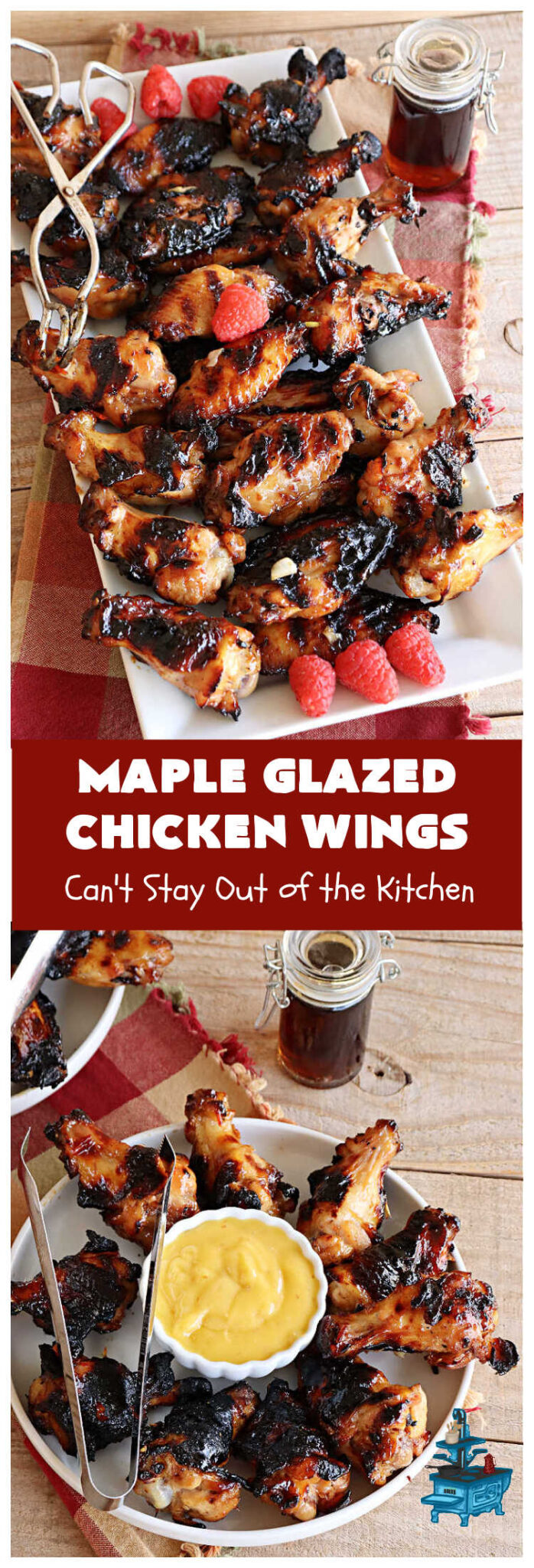 Maple Glazed Chicken Wings Can't Stay Out of the Kitchen
