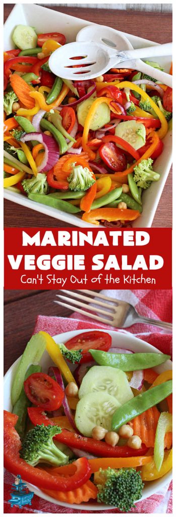 Marinated Veggie Salad | Can't Stay Out of the Kitchen