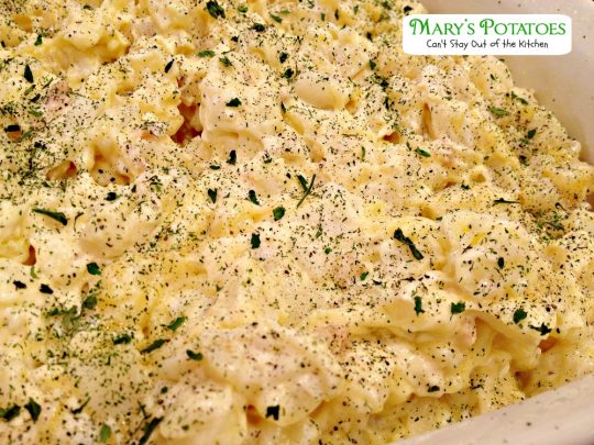 Mary's Potatoes | Can't Stay Out of the Kitchen | Our favorite #potato #casserole. Such a creamy and amazing #sidedish. #veggie