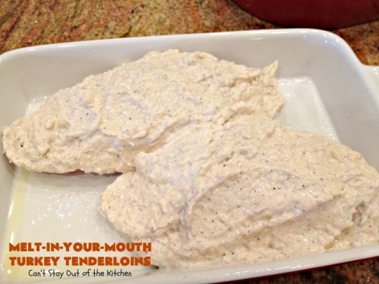 Melt-In-Your-Mouth Turkey Tenderloins | Can't Stay Out of the Kitchen | this mouthwatering #turkey entree is easy & delicious for a weeknight supper. #GlutenFree #TurkeyTenderloins #MeltInYourMouthTurkeyTenderloins