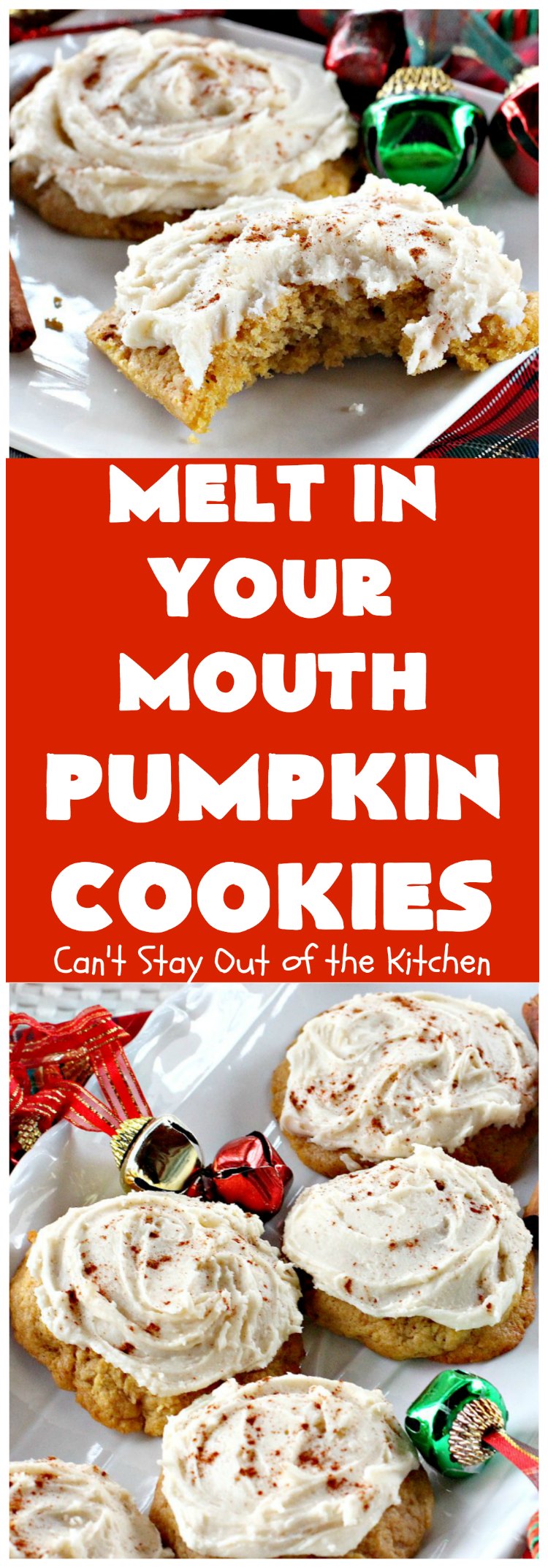 Melt in Your Mouth Pumpkin Cookies | Can't Stay Out of the Kitchen