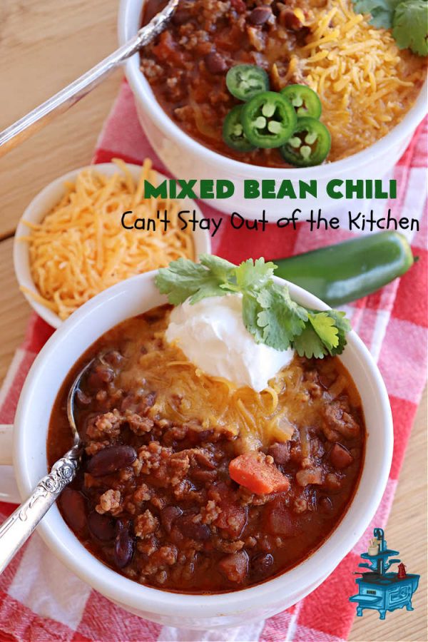 Mixed Bean Chili Can't Stay Out of the Kitchen