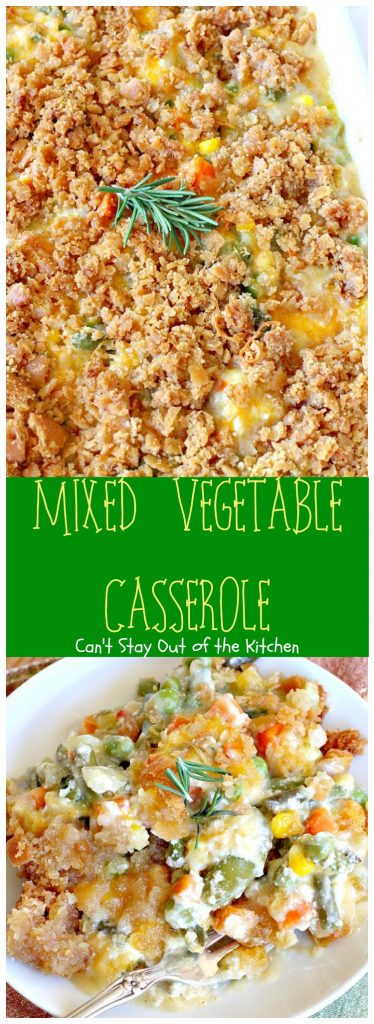Mixed Vegetable Casserole | Can't Stay Out of the Kitchen
