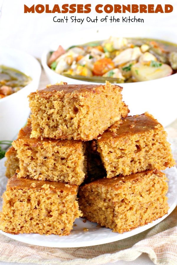 Molasses Cornbread Can't Stay Out of the Kitchen