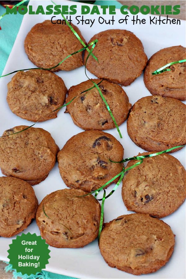Molasses Date Cookies Can't Stay Out of the Kitchen