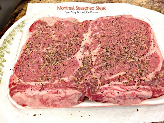 Montreal Seasoned Steak | Can't Stay Out of the Kitchen | amazing 2-ingredient #steak recipe. This one is succulent and delectable. #beef #glutenfree