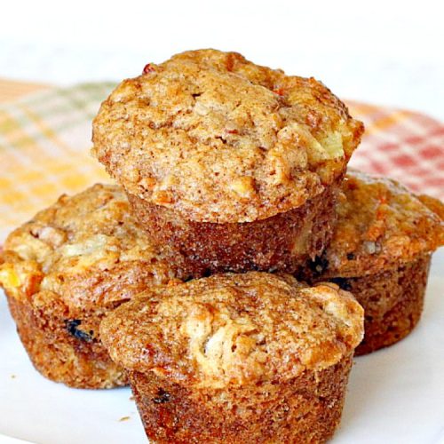 Morning Glory Muffins | Can't Stay Out of the Kitchen | these taste like eating #CarrotCake but in #muffin form! Include #apples #pineapple & #raisins. Great for a #holiday #breakfast