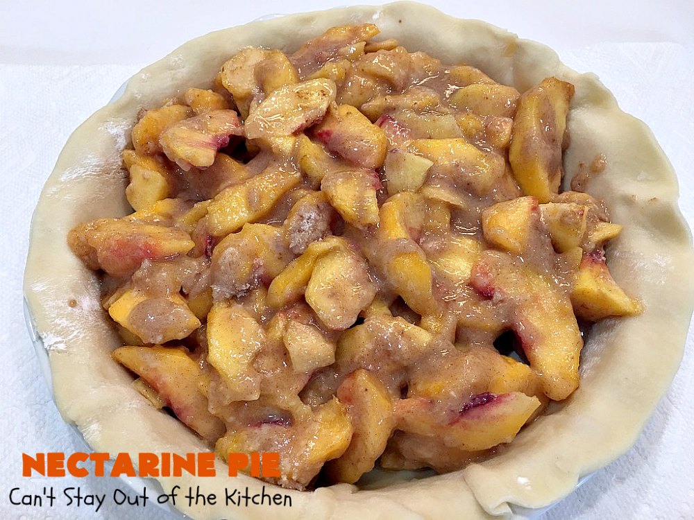 Nectarine Pie Can't Stay Out of the Kitchen