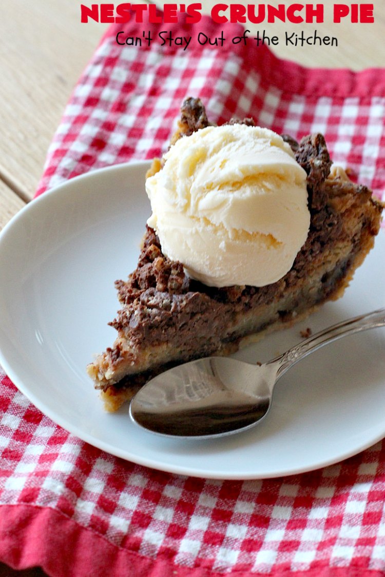 Nestle’s Crunch Pie Can't Stay Out of the Kitchen