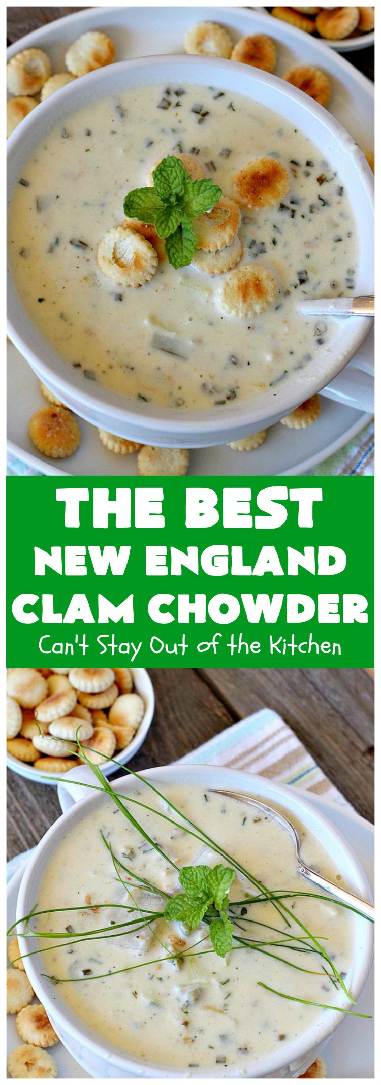 New England Clam Chowder | Can't Stay Out of the Kitchen