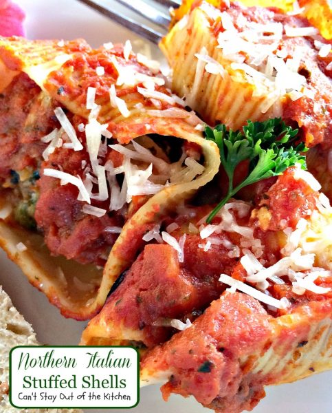 Northern Italian Stuffed Shells | Can't Stay Out of the Kitchen