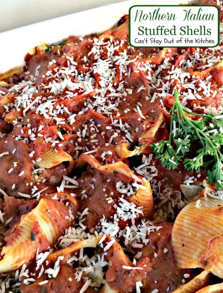 Northern Italian Stuffed Shells | Can't Stay Out of the Kitchen