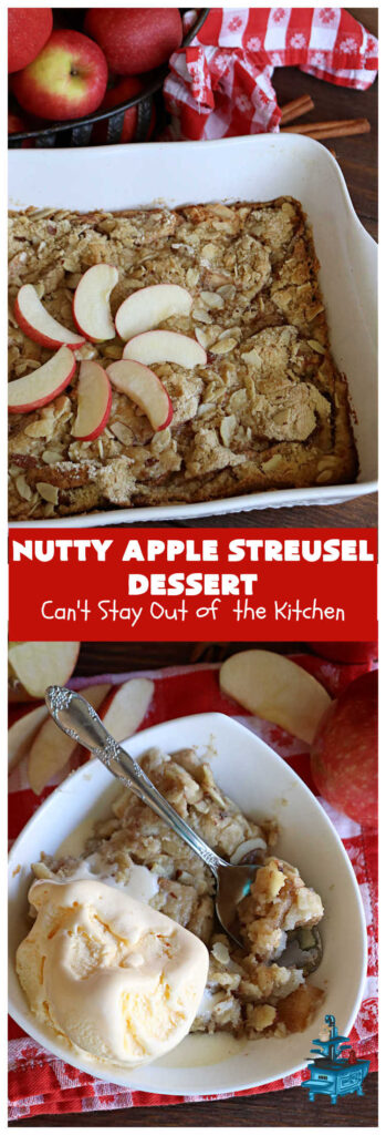 Nutty Apple Streusel Dessert | Can't Stay Out of the Kitchen