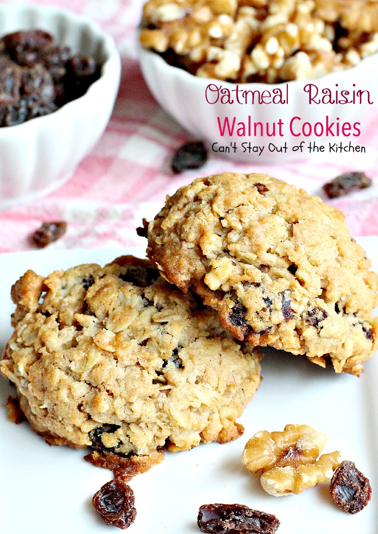 Oatmeal Raisin Walnut Cookies Recipe With Video