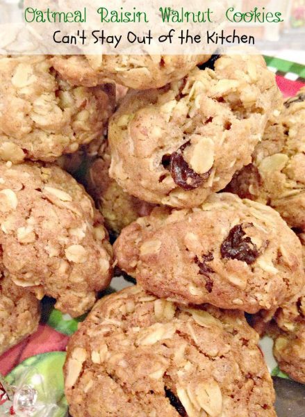 Oatmeal Raisin Walnut Cookies