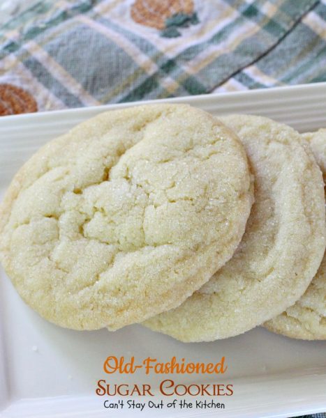 Old-Fashioned Sugar Cookies | Can't Stay Out of the Kitchen | these amazing #cookies are rolled in sugar and are so quick and easy to make. #dessert #sugarcookies