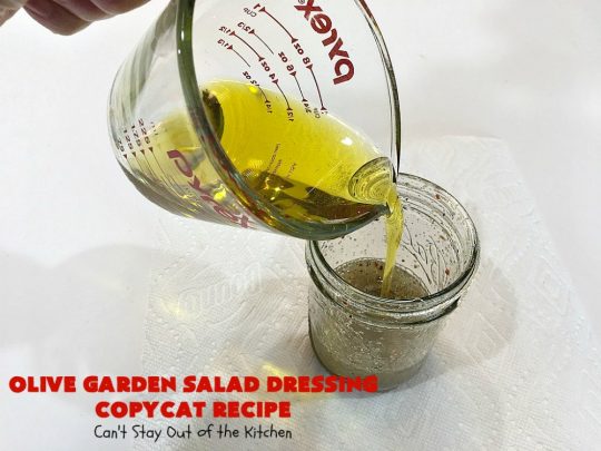 Olive Garden Salad Dressing Copycat Recipe | Can't Stay Out of the Kitchen | this is the BEST #OliveGarden #CopycatRecipe for #SaladDressing I've ever eaten. Absolutely delicious & can be mixed up in about 5 minutes! Wonderful for family, company or #holiday dinners. #salad #OliveGardenSaladDressing #OliveGardenSaladDressingCopycatRecipe