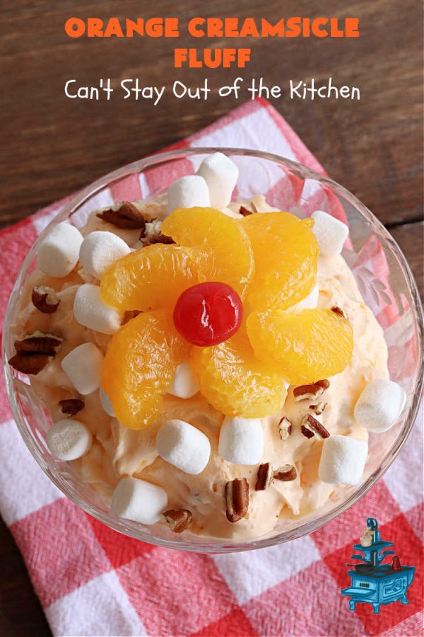 Orange Creamsicle Fluff Can't Stay Out of the Kitchen