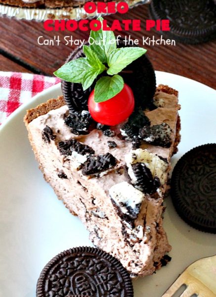 Oreo Chocolate Pie – Can't Stay Out of the Kitchen