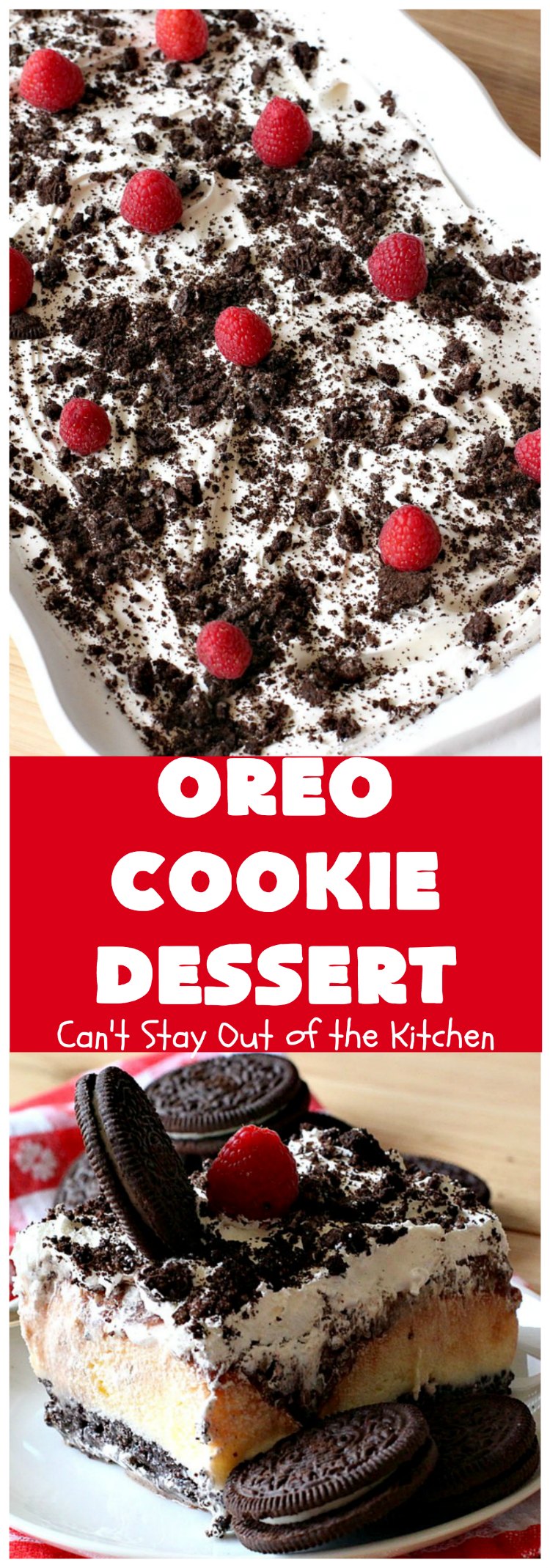 Oreo Cookie Dessert | Can't Stay Out of the Kitchen