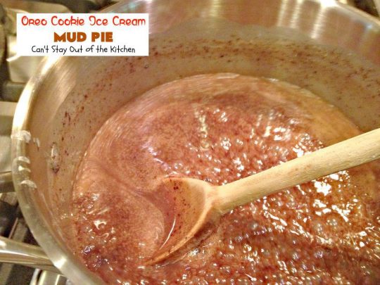 Oreo Cookie Ice Cream Mud Pie | Can't Stay Out of the Kitchen | this luscious #icecreampie is made with an #oreo crust, oreo #icecream and #Ghirardelli #chocolate bars. #dessert #pie