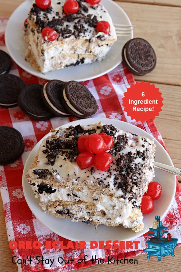 Oreo Éclair Dessert – Can't Stay Out of the Kitchen