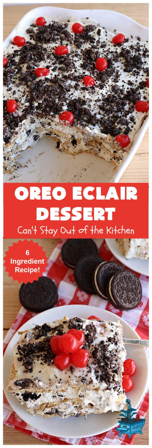 Oreo Éclair Dessert – Can't Stay Out of the Kitchen