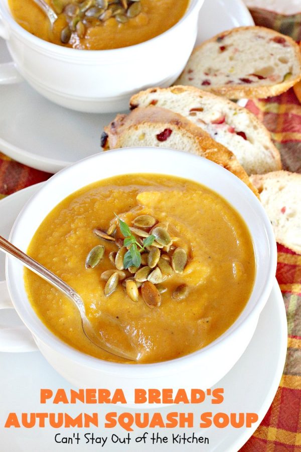 Panera Bread’s Autumn Squash Soup Can't Stay Out of the Kitchen