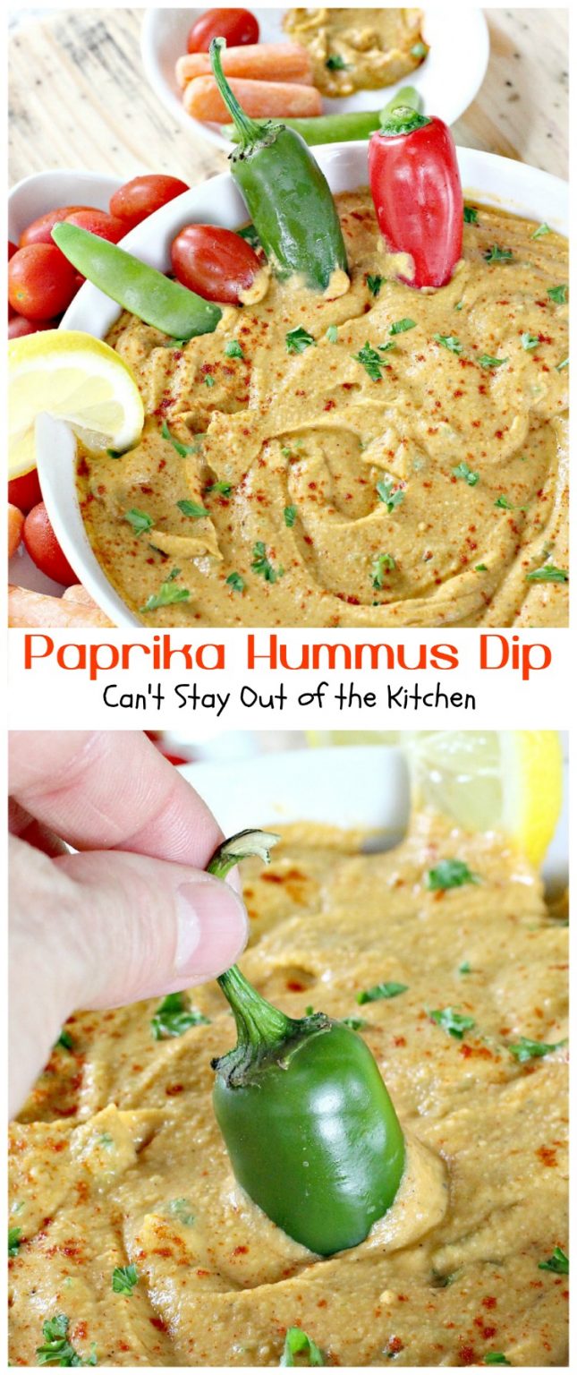 Paprika Hummus Dip Can't Stay Out of the Kitchen