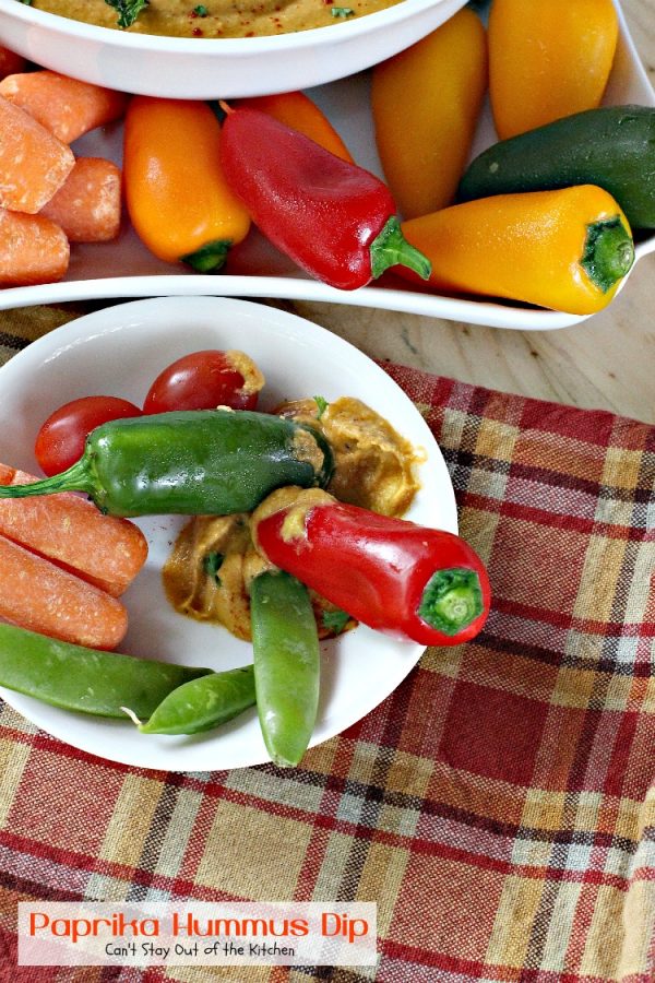 Paprika Hummus Dip Can't Stay Out of the Kitchen