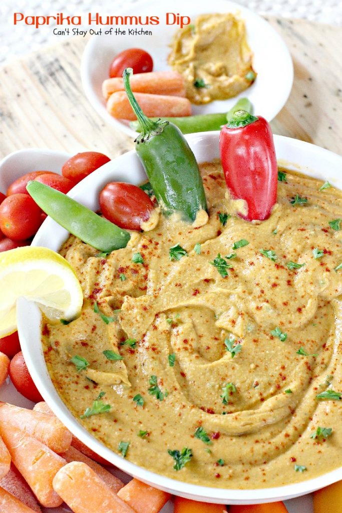 Paprika Hummus Dip Can't Stay Out of the Kitchen
