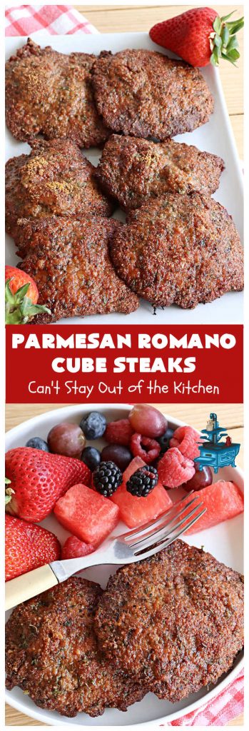 Parmesan Romano Cube Steaks | Can't Stay Out of the Kitchen