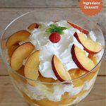 Peach Angel Trifle | Can't Stay Out of the Kitchen | this amazing #5IngredientDessert will just knock your socks off! Each time I make it, everyone just raves and drools over it! It uses #PeachPieFilling, #AngelFoodCake, #CreamCheese & #CoolWhip. If you need a #dessert to wow your family & friends, this is it! #peaches #PeachDessert #PeachAngelDessert #PeachAngelTrifle