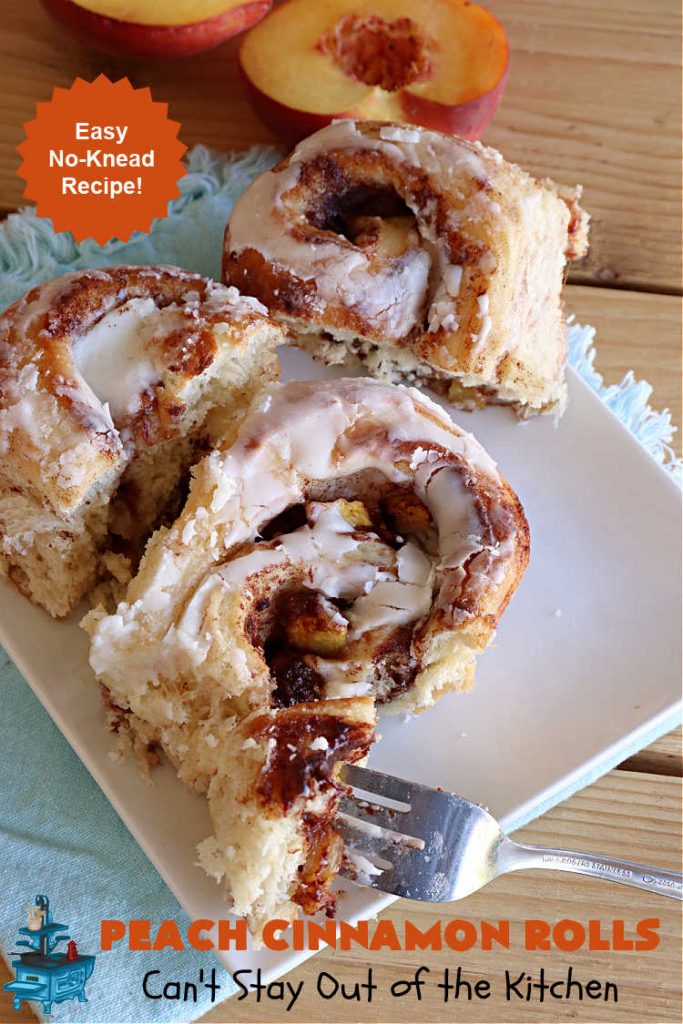Peach Cinnamon Rolls | Can't Stay Out of the Kitchen | these #CinnamonRolls will rock your world! Perfect for a #holiday #breakfast or #brunch like #Thanksgiving, #Christmas or #Easter. Family & friends will love these rolls. #peaches #PeachCinnamonRollsPeach Cinnamon Rolls | Can't Stay Out of the Kitchen | these #CinnamonRolls will rock your world! Perfect for a #holiday #breakfast or #brunch like #Thanksgiving, #Christmas or #Easter. Family & friends will love these rolls. #peaches #PeachCinnamonRolls
