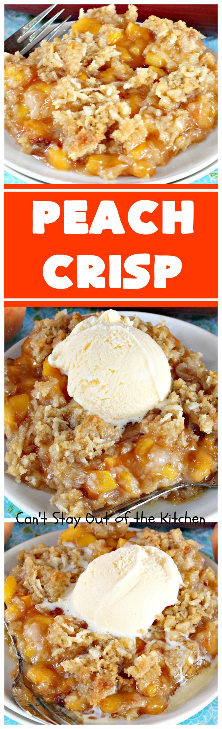 Peach Crisp | Can't Stay Out of the Kitchen