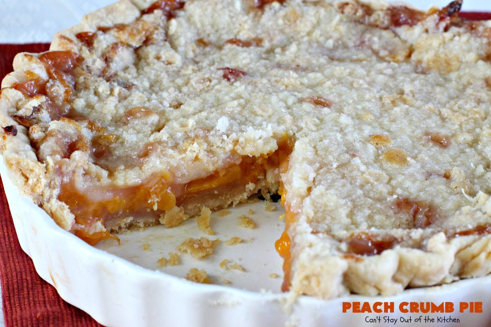 Peach Crumb Pie Img2205 Cant Stay Out Of The Kitchen 