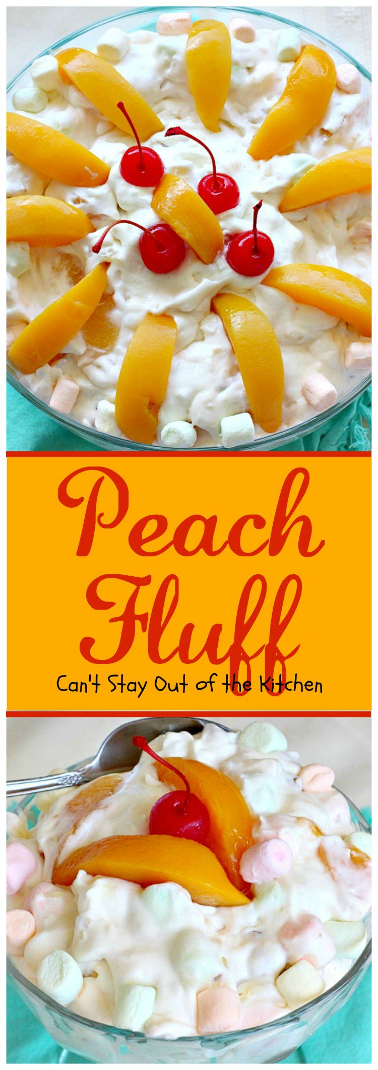 Peach Fluff | Can't Stay Out of the Kitchen